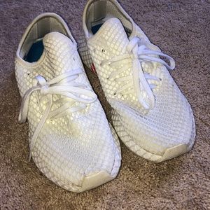 White Netted Adidas